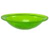 Crackle Glass Bowl Fern Green (no cradle)